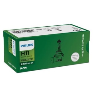 PHILIPS H11 12V 55W LONGLIFE ECOVISION